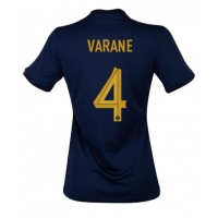 Fotballdrakt Dame Frankrike Raphael Varane #4 Hjemmedrakt VM 2022 Kortermet